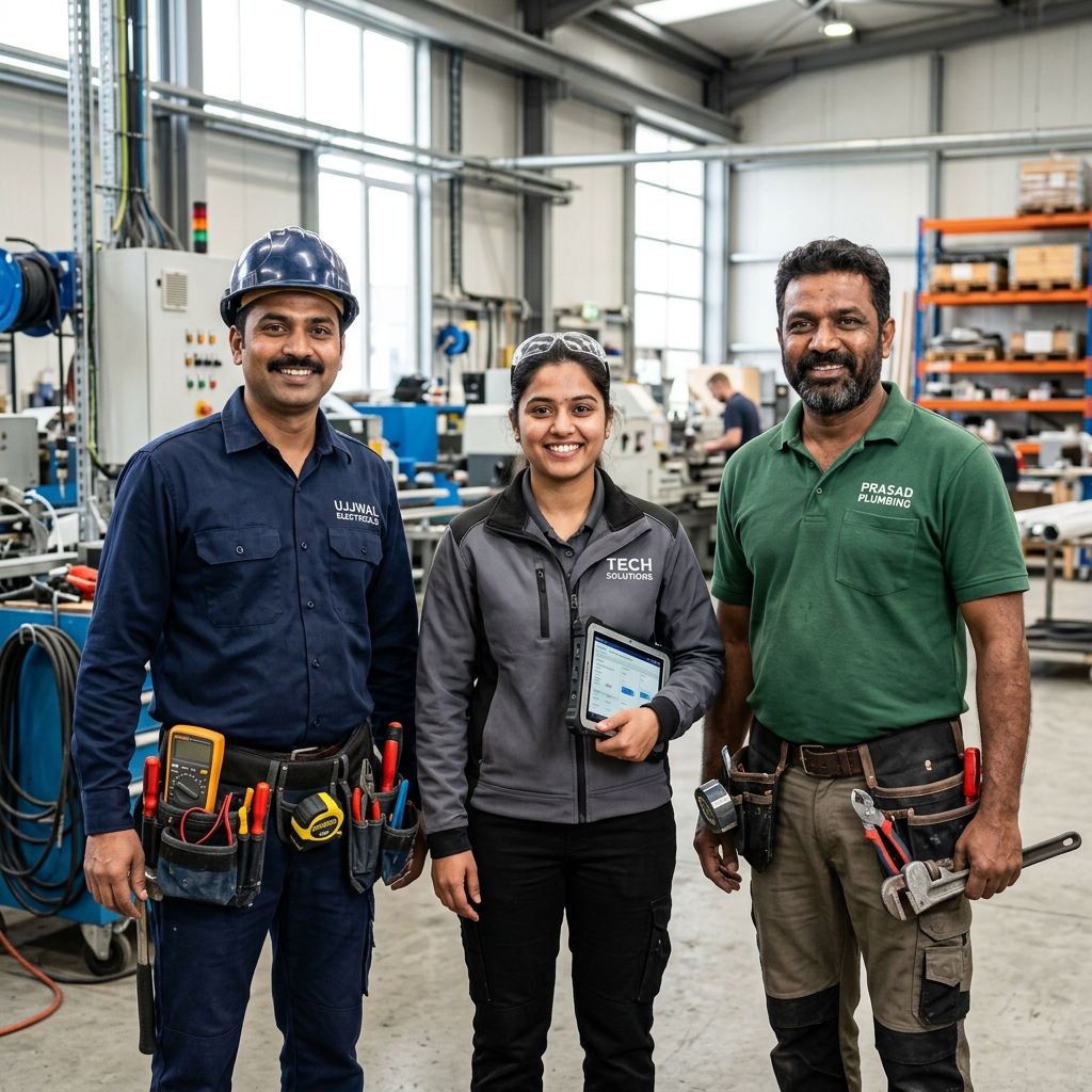 Dignified Indian craftsmen